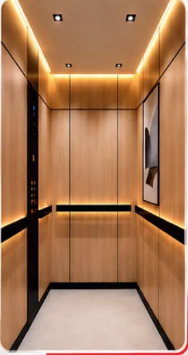Wood panel with ambient light