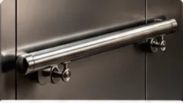 Round stainless steel handrail